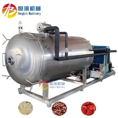 Máquina de calefacción de aceite de silicona de congelación y secado de frutas para carne, pescado y verduras