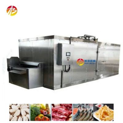 Capacidad de refrigeración de 500 kg Congelador rápido industrial para camarones y fresas congelados