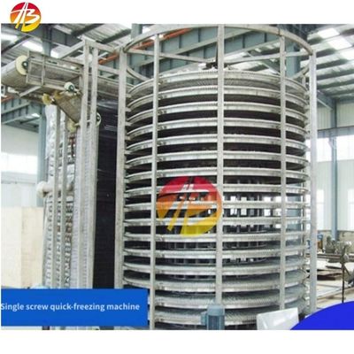 Capacidad de refrigeración de 500 kg Congelador rápido industrial para camarones y fresas congelados