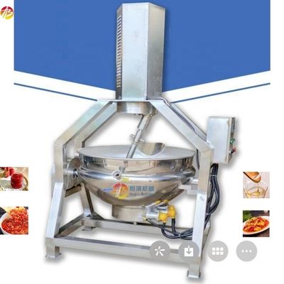Calderón de cocción con chaleco de vapor para restaurantes para la producción industrial de alimentos y mermeladas de frutas