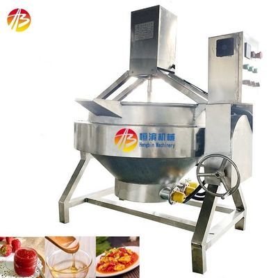 Calderón de cocción con chaleco de vapor para restaurantes para la producción industrial de alimentos y mermeladas de frutas