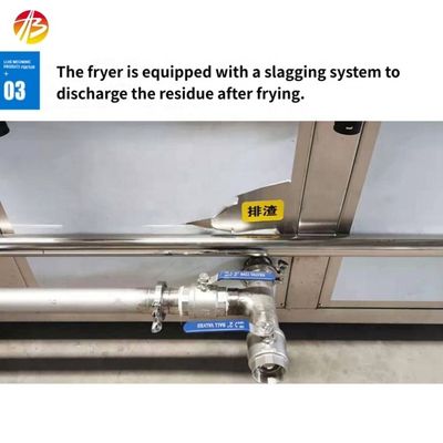 200-300kg Capacidad Cinturón transportador de acero inoxidable Máquina automática de patatas fritas para freír