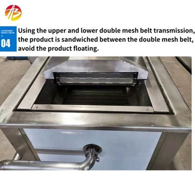 200-300kg Capacidad Cinturón transportador de acero inoxidable Máquina automática de patatas fritas para freír