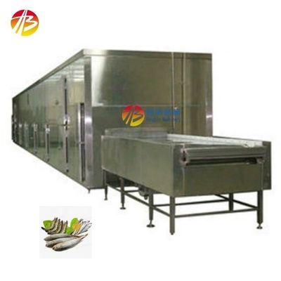 Máquina de congelación por túnel de 500 kg de capacidad para congelación rápida de pescado camarón frutas y verduras
