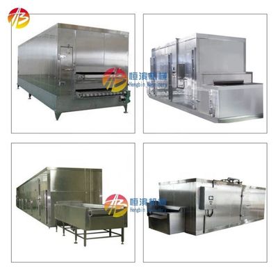Máquina de congelación por túnel de 500 kg de capacidad para congelación rápida de pescado camarón frutas y verduras