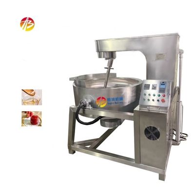 Mezcladora para cocinar mermelada de frutas con caldera y agitador