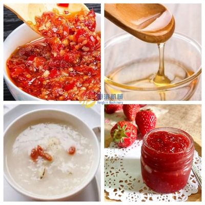 Mezcladora para cocinar mermelada de frutas con caldera y agitador