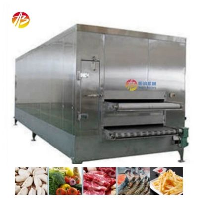 Congelar Frutas Pulpa Marisco Industrial congelador 10-60min Tiempo de congelación 800mm Ancho de entrada