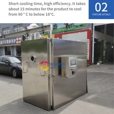 Potencia de la bomba de vacío 5.5KW Dispositivo de refrigeración de cocina para preenfriamiento de alimentos Panadería Pasta de frutas