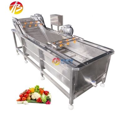 Ventaja de ahorro de agua Lavadora de burbujas de frutas y verduras para la producción a gran escala