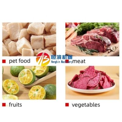 30 kg por lote Comida para mascotas Carne Pescado Frutas Vegetales Máquina de secado por congelación al vacío para bodegas