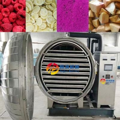 30 kg por lote Comida para mascotas Carne Pescado Frutas Vegetales Máquina de secado por congelación al vacío para bodegas
