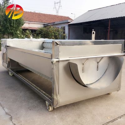 Cepilla industrial de vegetales de papa Lavado de zanahorias de peeling de la máquina de limpieza para mariscos