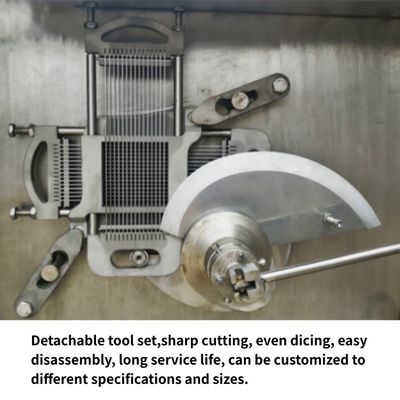 Máquina de corte de cubo para cortar la carne Dicer tamaño 4 Capacidad 400-500 kg/partido a precio competitivo