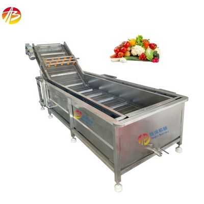 Ventaja de ahorro de agua Material de maíz Lavadora de vegetales Máquina de burbujas para la industria