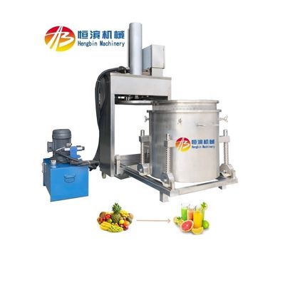 Máquina de prensado de vinos de uva y jugos de frutas de acero inoxidable de 300L