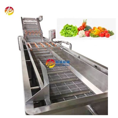 Máquina de lavado de vegetales para alimentos industriales con capacidad de 600 kg y sistema de burbujas de aire
