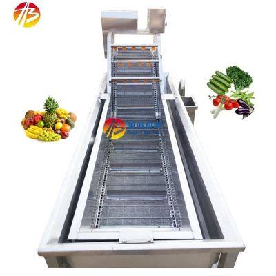 Máquina de lavado de vegetales para alimentos industriales con capacidad de 600 kg y sistema de burbujas de aire