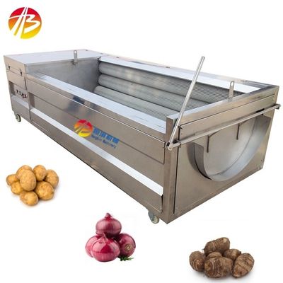 Comerciante Cebolla Mandioca Cúrcuma Raíz Taro Papas Lavadora y pelar máquina para ocupados