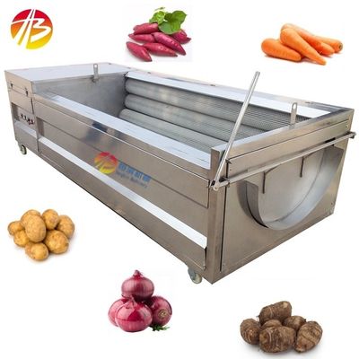 Comerciante Cebolla Mandioca Cúrcuma Raíz Taro Papas Lavadora y pelar máquina para ocupados