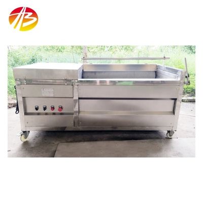 304 de acero inoxidable Brush de vegetales portátil tipo máquina de lavado y pelado para ñame