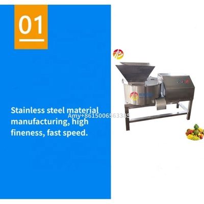 Máquina de trituración de tomates y manzanas de 3 kW para procesamiento de frutas y verduras