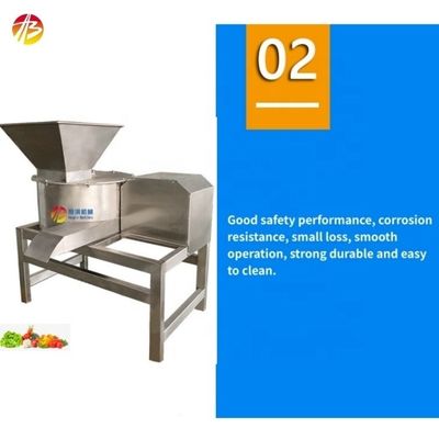 Máquina de trituración de tomates y manzanas de 3 kW para procesamiento de frutas y verduras