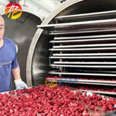 Productos del mar y frutas 38kw máquina de secado congelado de ahorro de energía con tamaño de bandeja 1400 * 1000mm