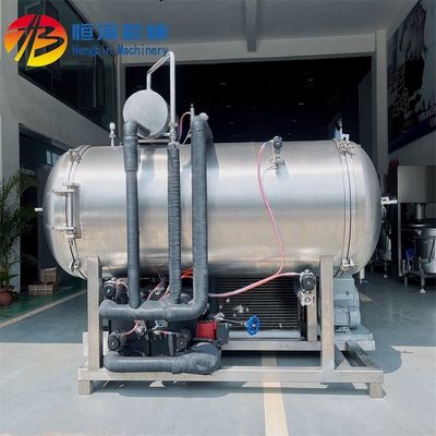 Productos del mar y frutas 38kw máquina de secado congelado de ahorro de energía con tamaño de bandeja 1400 * 1000mm
